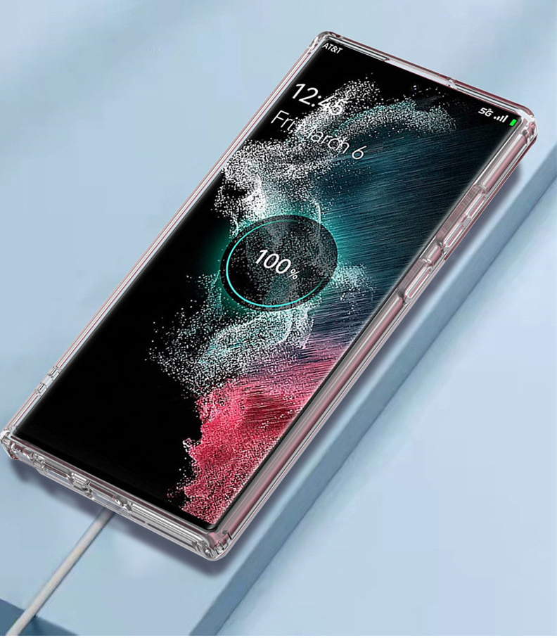 Ốp Lưng hỗ trợ sạc không dây nam châm Trong Suốt Dành Cho Samsung S23 Ultra, S23 Plus