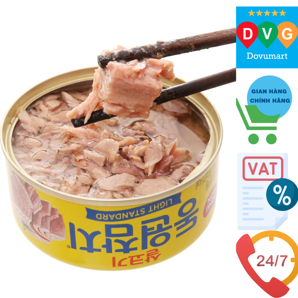 Cá Ngừ Trắng Không Cay Dongwon Hàn Quốc Hộp 150G / 동원) 라이트 스탠다드 참치 150G