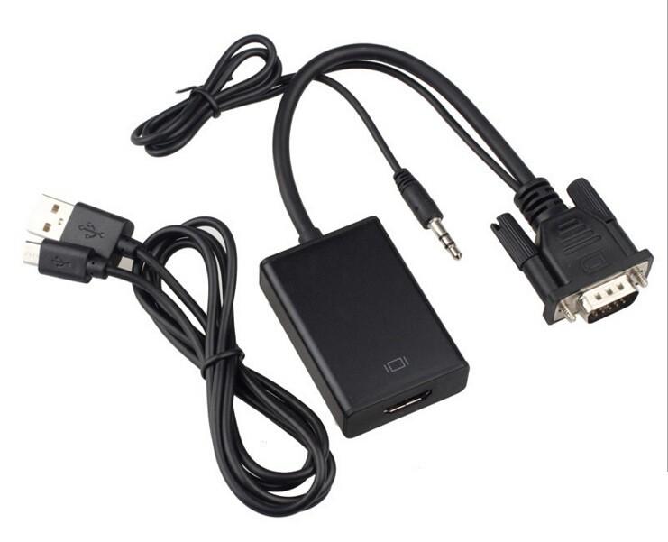 Cáp VGA to HDMI + tặng cáp HDMI 1.5m kết nối máy tính với Tivi