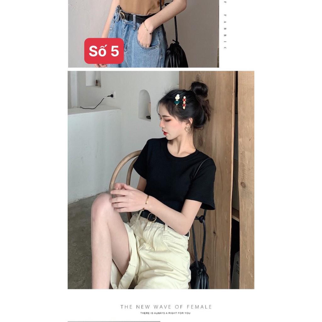 Áo thun trơn tay ngắn cho nữ chất xịn