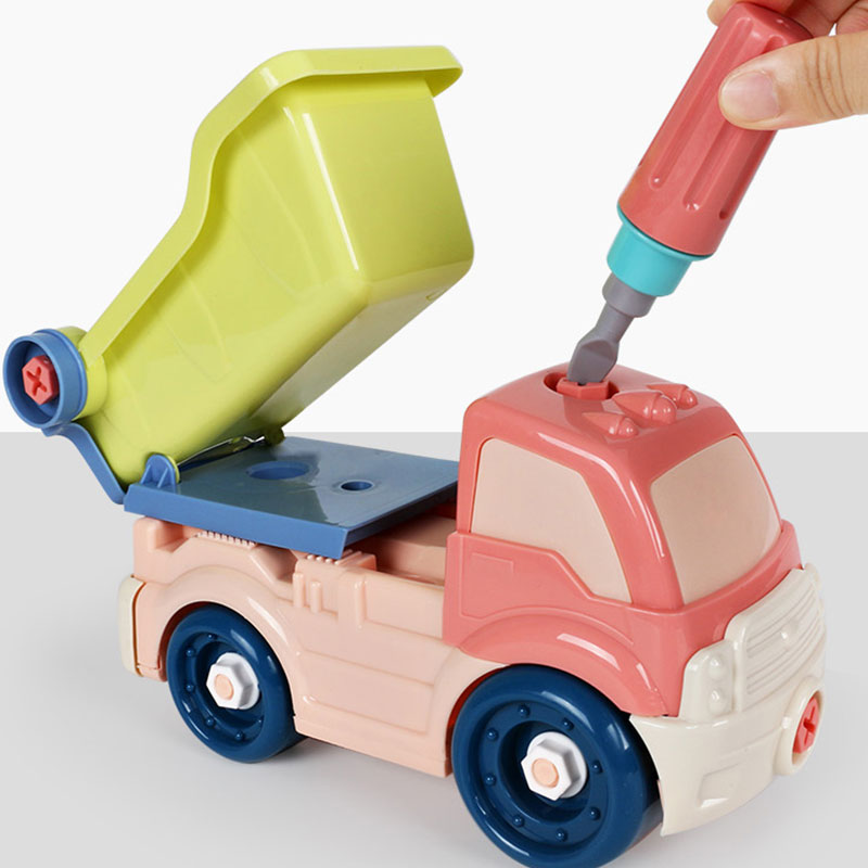 Bộ đồ chơi lắp ráp xe tải KAVY nhiều màu sắc kích thích giác quan của bé, kích thước rất lớn, nhựa an toàn (kèm vít)
