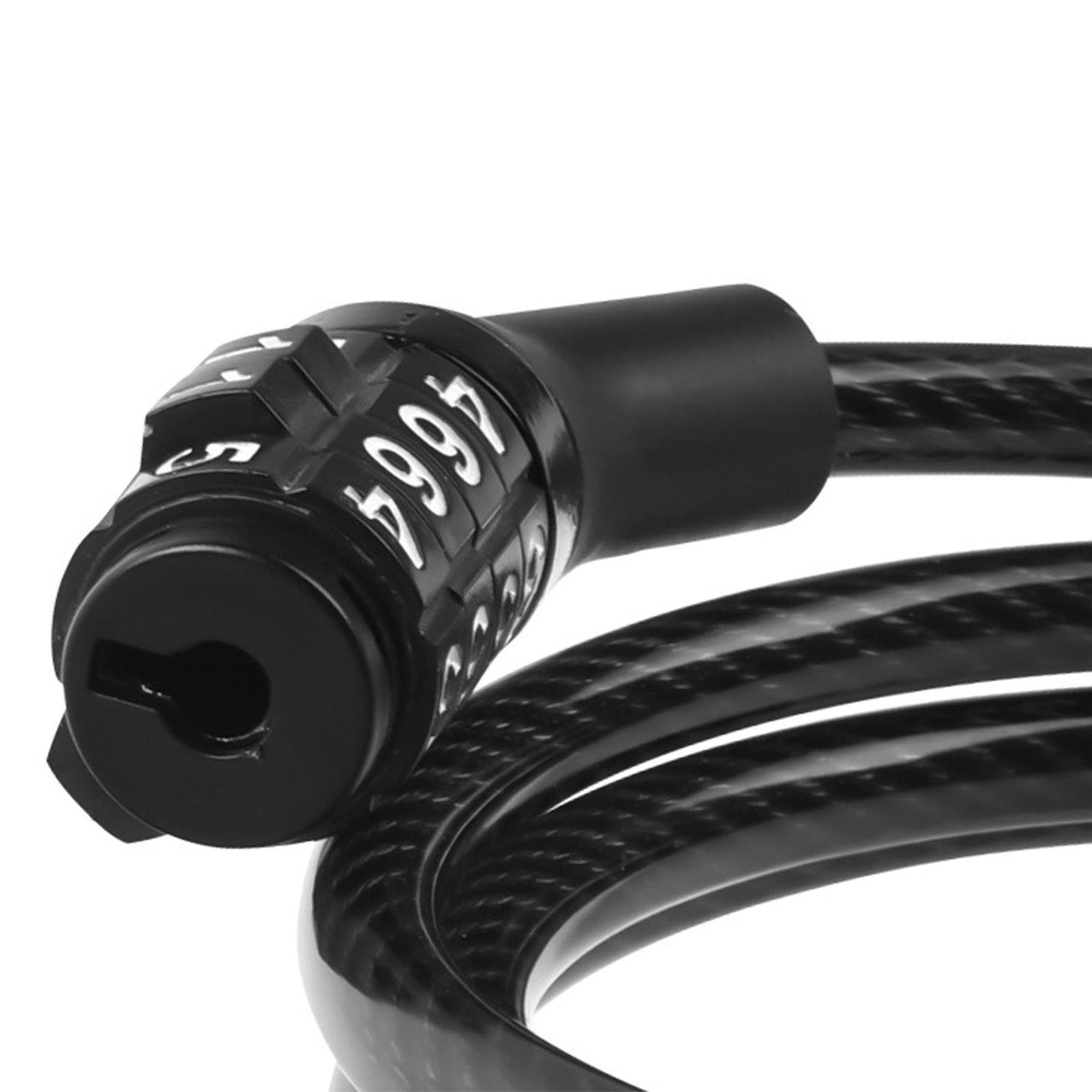 Lock Cable 4 Digit Resettable Bike Lock Cable