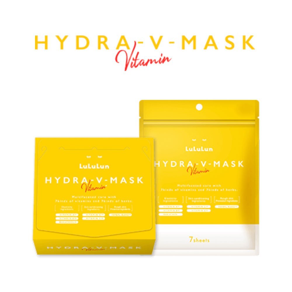 [MUA 2 TẶNG 1] Mặt nạ dưỡng da bổ sung Vitamin LuLuLun Hydra - V Mask -  Túi 7 miếng