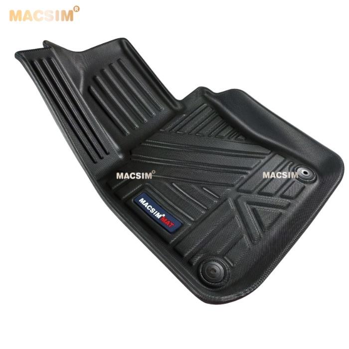 Thảm lót sàn xe ô tô  Volvo S90 2017 - 2021 chất liệu TPE thương hiệu Macsim màu đen