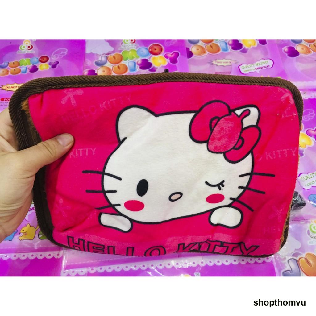 (rẻ nhất)-Túi sưởi hình hello kitty chườm ấm Túi Sưởi Chườm Nóng Lạnh Giữ Nhiệt hình thú dễ thương