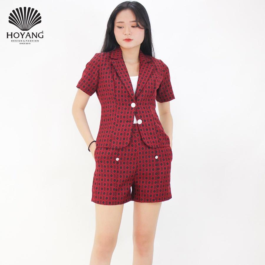 Áo Khoác Vest Nữ Họa Tiết Hàng Hiệu HOYANG AAVHY01