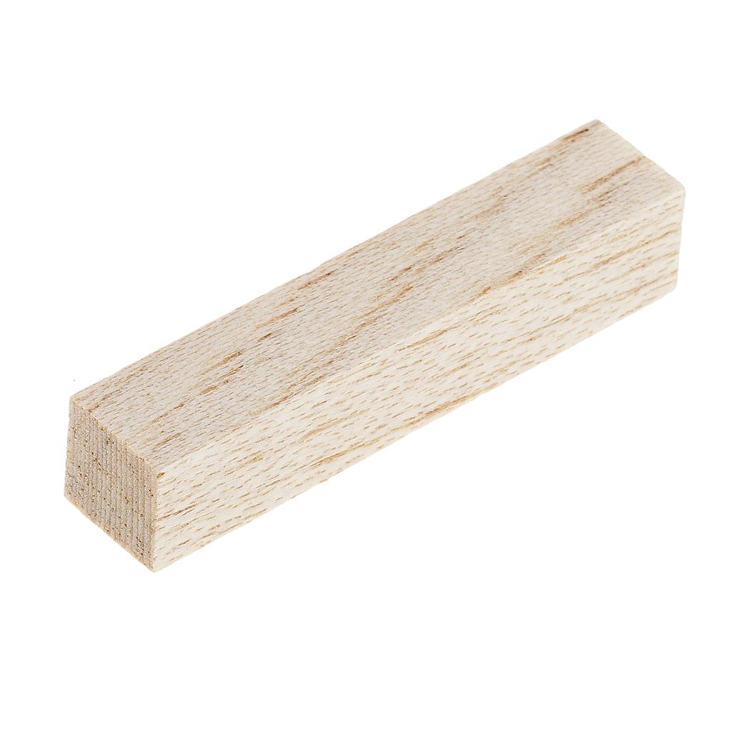 2xPine Wood Stick Unfinished Woodcraft Square Stick Dowel Rod 50mm 20 Pieces