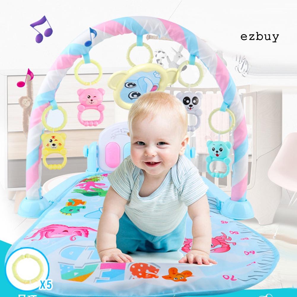 EY-Infant Baby Pedal Piano Play Mat Cushion Gym Blanket Fitness Bodybuilding Frame