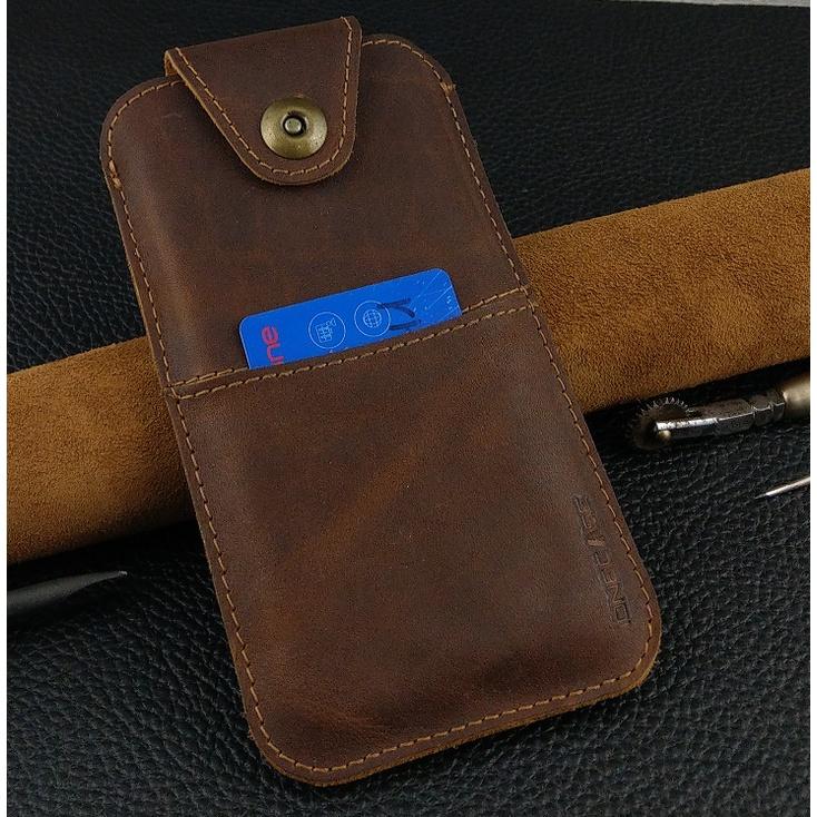 Bao Da Rút cho Samsung S22 Plus, S22 Ultra, Z Fold2, Z Fold3, Z Fold4..Có Quai Cài Da Bò Sáp