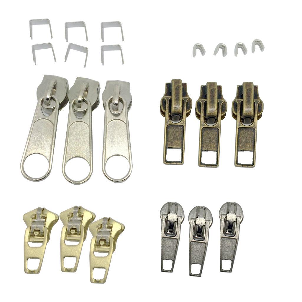 23Pcs Metal Fix Zipper Zip Slider Instant Repair Kit Bag Tent Pliers