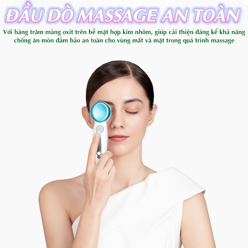 Máy massage mặt Nikio NK-127 - Điện di tinh chất, massage nóng lạnh trẻ hóa da mặt