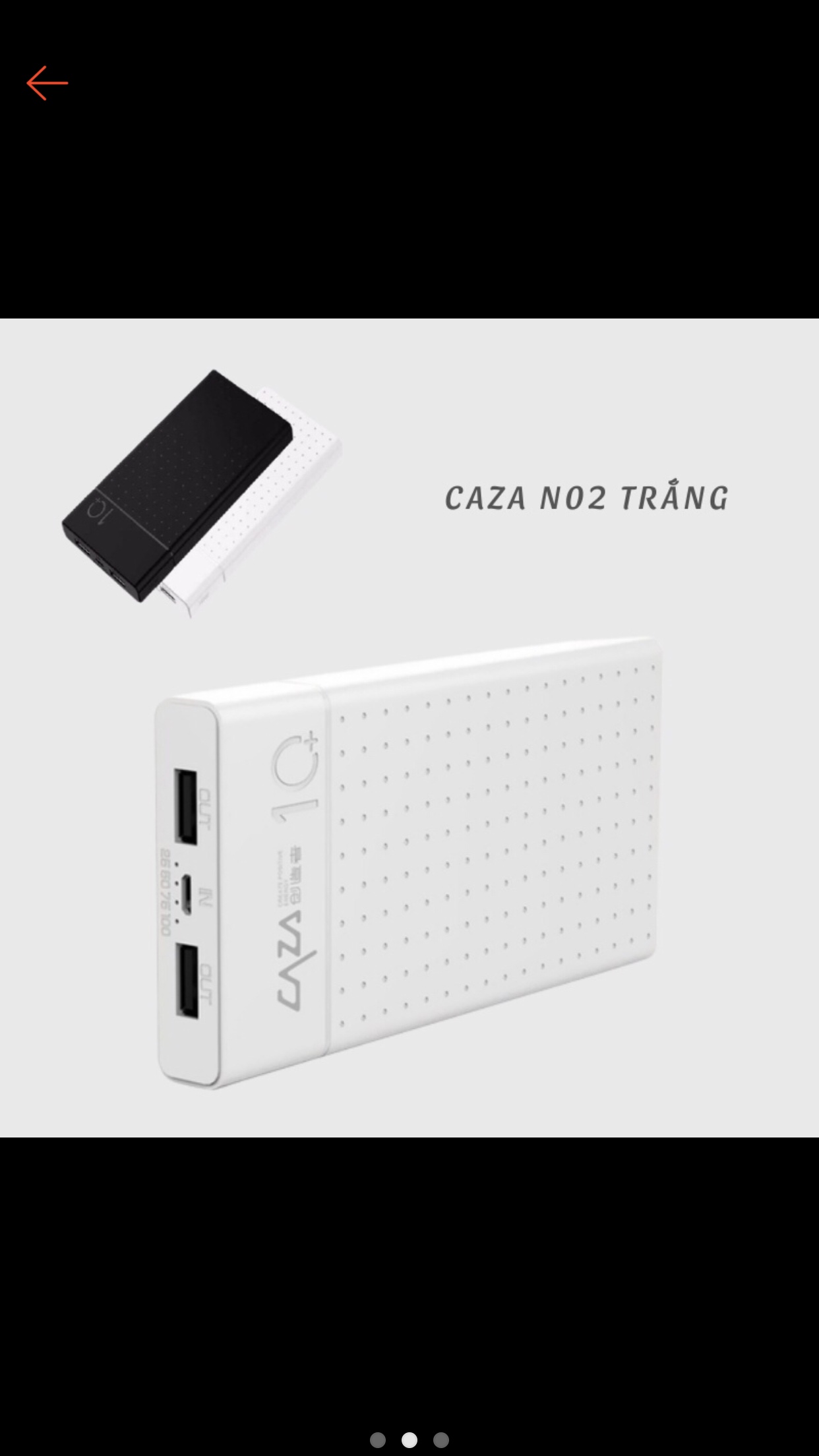 Pin sạc dự phòng NO2  10.000 mAH có 2 cổng sạc USB sạc được nhiều lần , với nhiều thiết bị rất tiện dụng