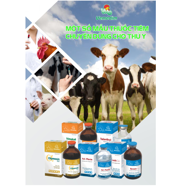 Calphovit-Bổ sung vitamin, khoáng, vi khuẩn hữu ích, men tiêu hóa cho gia súc, gia cầm, gói 1kg, sản phẩm Vemedim