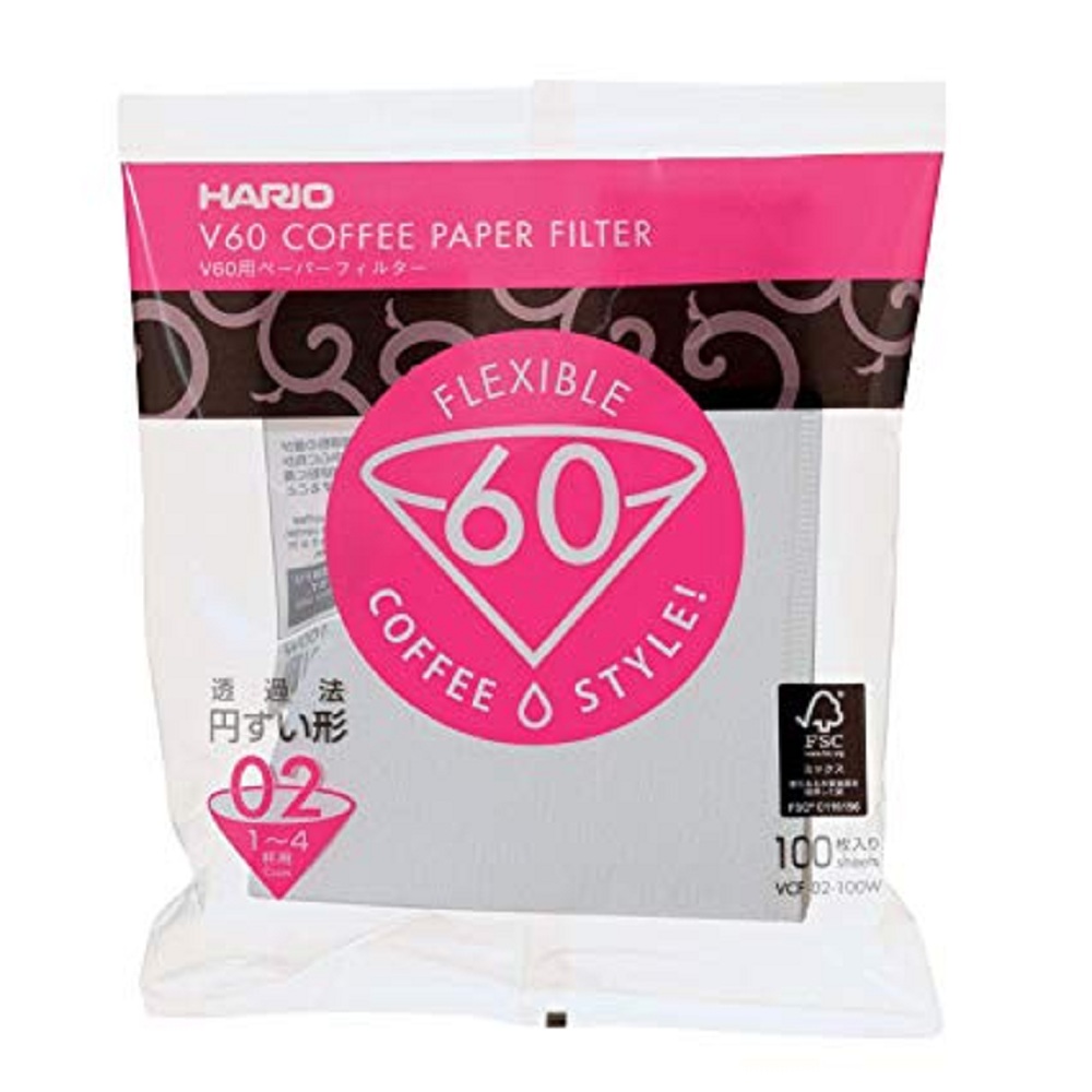 Giấy lọc cà phê Hario Size V60 - Size 02 - 100 Tờ