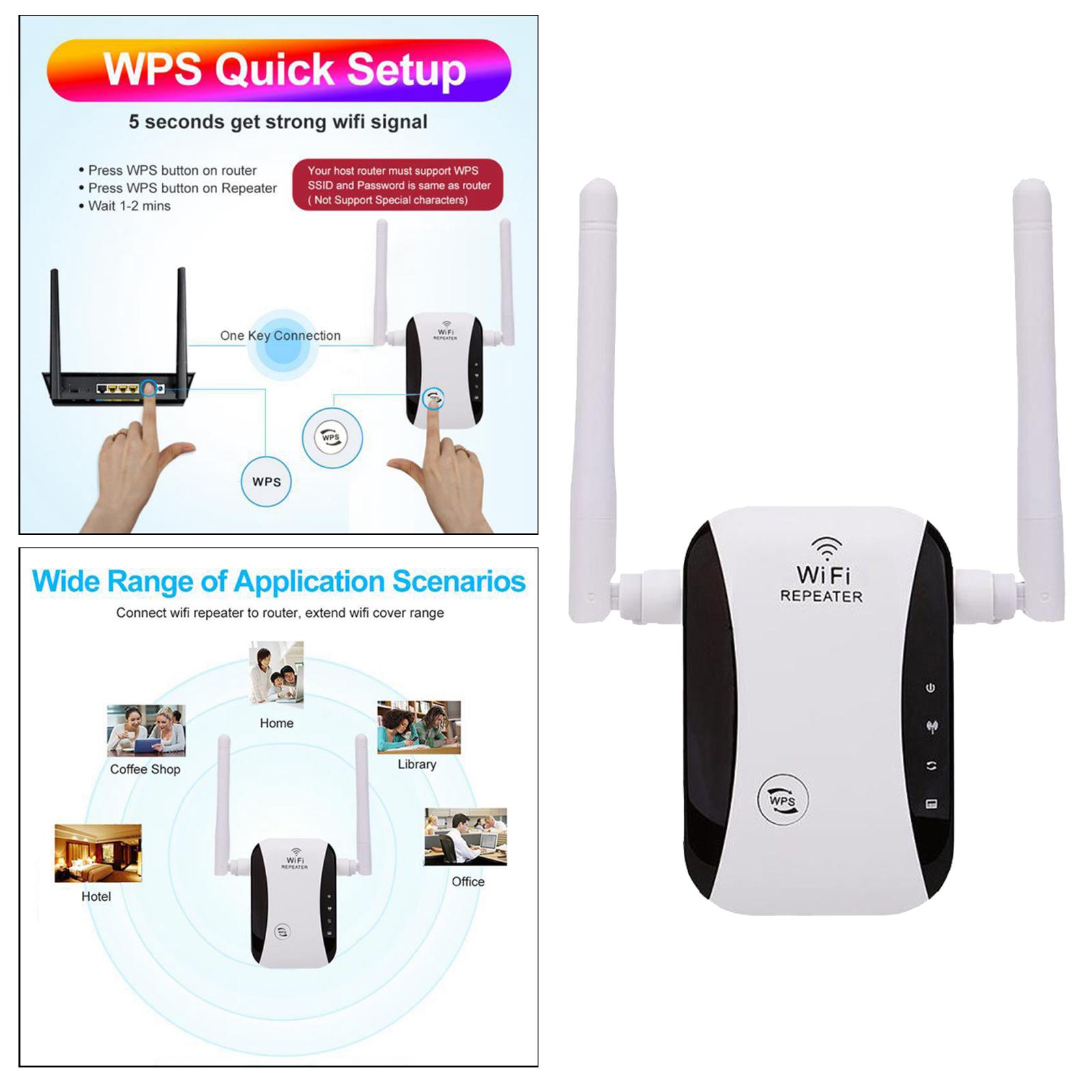 Wifi Range Booster Extender Router 300Mbps UK Plug