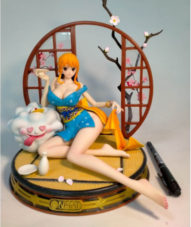 Mô Hình Nhân Vật Nami và Zeus Wano 26cm - One Piece