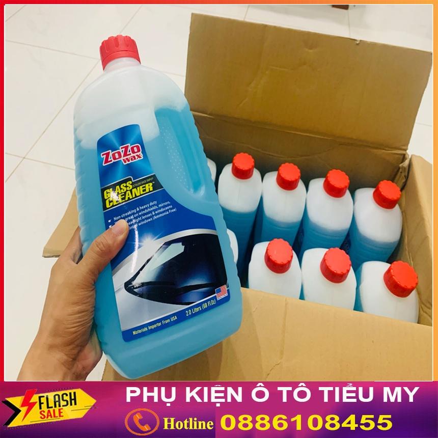 Nước Rửa Kính ZOZO USA Chai 2L, Nước Lau Kính Ô, Không Gây Ố Vàng Kính, Hàng Chuẩn Thương Hiệu Mỹ Chất Lượng Cao