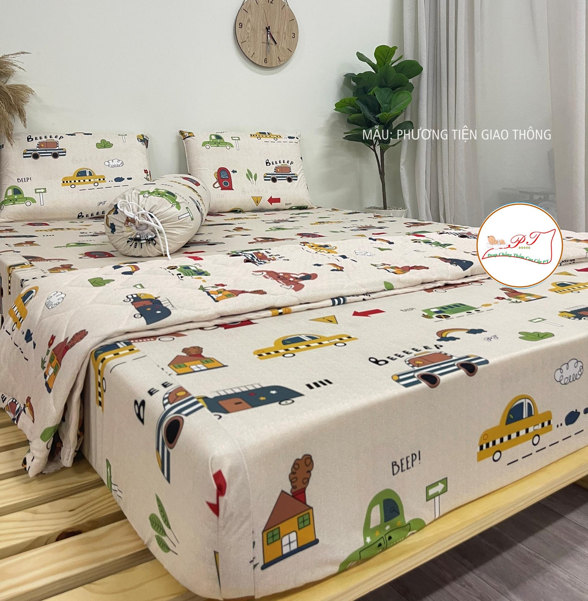Ga Chống Thấm Cao Cấp PT Mẫu Họa Tiết Phương Tiện Giao Thông