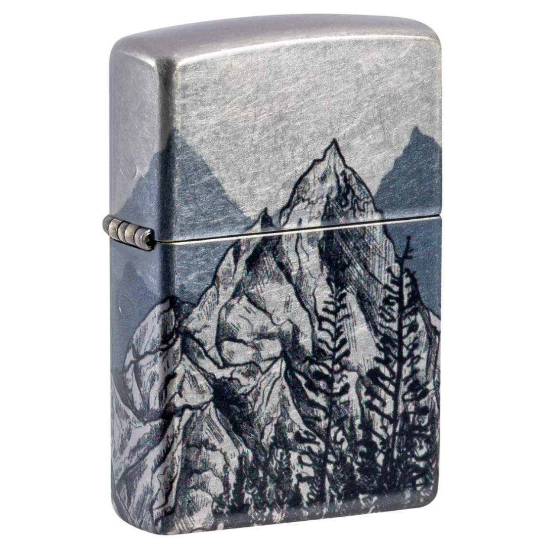 Zippo Mountain Design Chính Hãng – Bật Lửa Họa Tiết Núi Cao Cấp