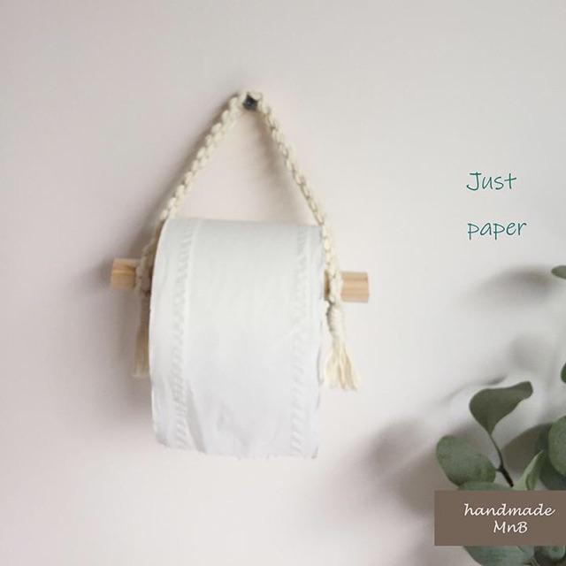 Giá treo giấy vệ sinh - Sản phẩm làm handmade từ dây thừng - Ảnh thật