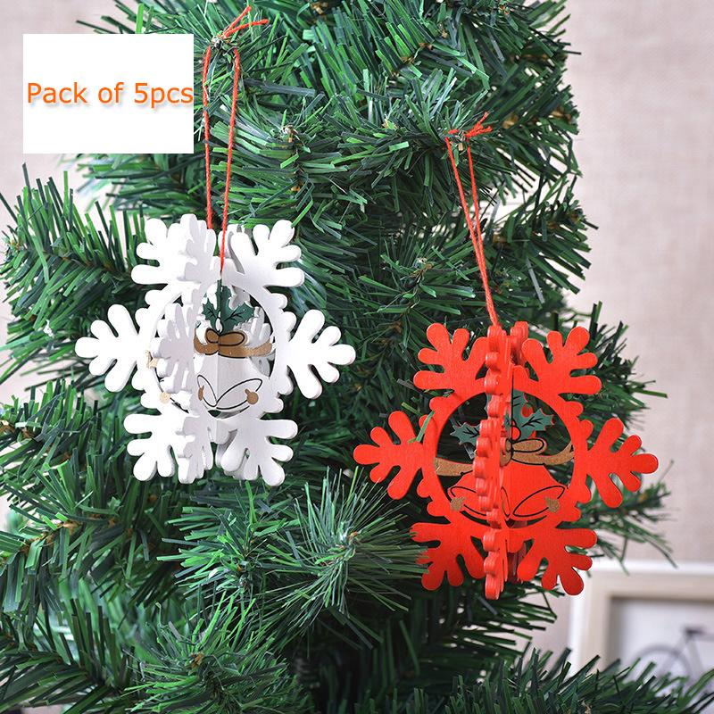 Phụ Kiện Gỗ 3d Trang Trí Giáng Sinh