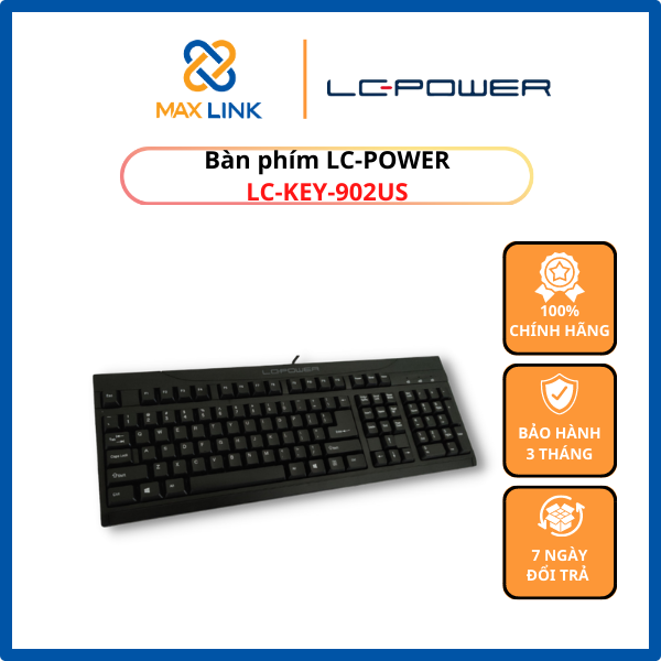 Bàn phím có dây LC-Power LC-KEY-902US - HÀNG CHÍNH HÃNG