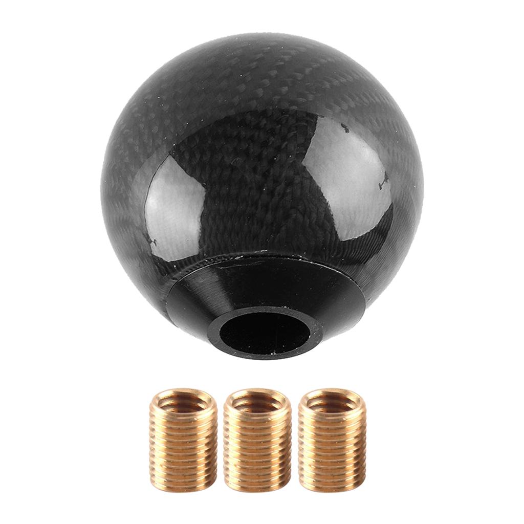 Carbon Fiber Car Gear  Knob Shifter Lever Stick Universal Manual Black