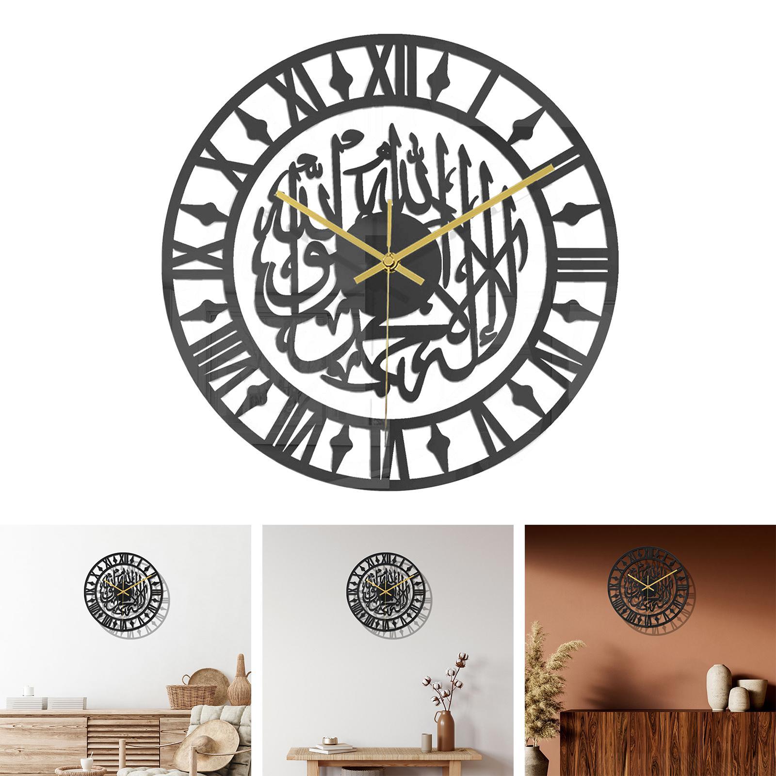 Decorative Wall Clock 12 inch Art Acrylic Silent Gift Home