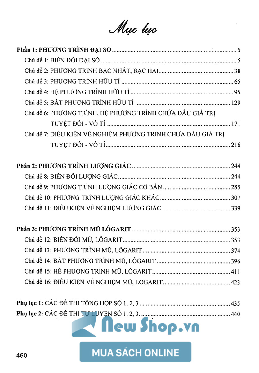 Combo Tổng Ôn Tập Chuyên Đề: Phương Trình Và Hệ Phương Trình + Tích Phân Và Bất Đẳng Thức + Hình Học Và Hình Học Giải Tích (Bộ 3 Cuốn) - HA