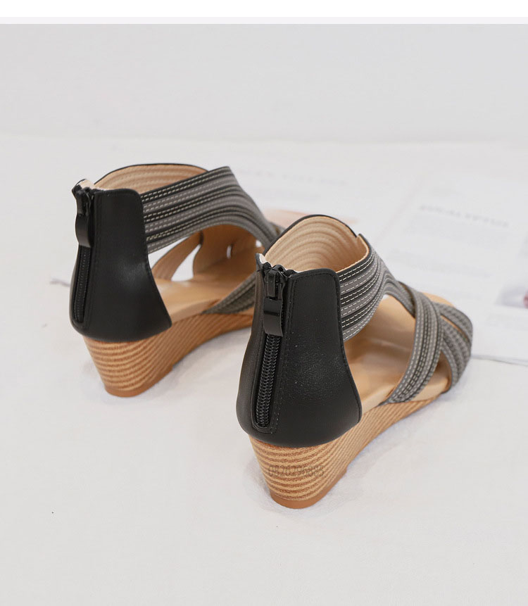 iày quai ngang nữ giày sandals nữ dép quai hậu nữ cao 5 cm - 1418-672