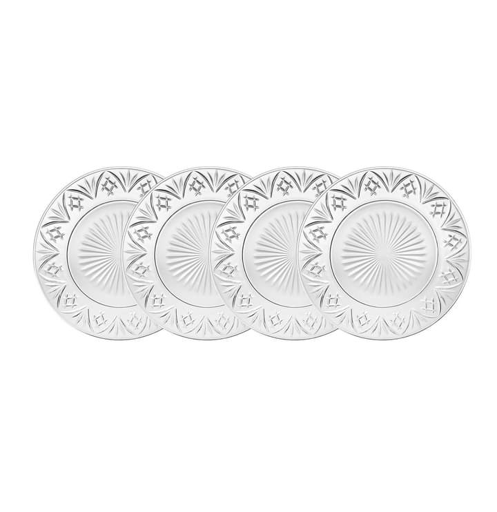 Set 4 đĩa pha lê Godinger Dublin Dinner Plate Hàng chính hãng