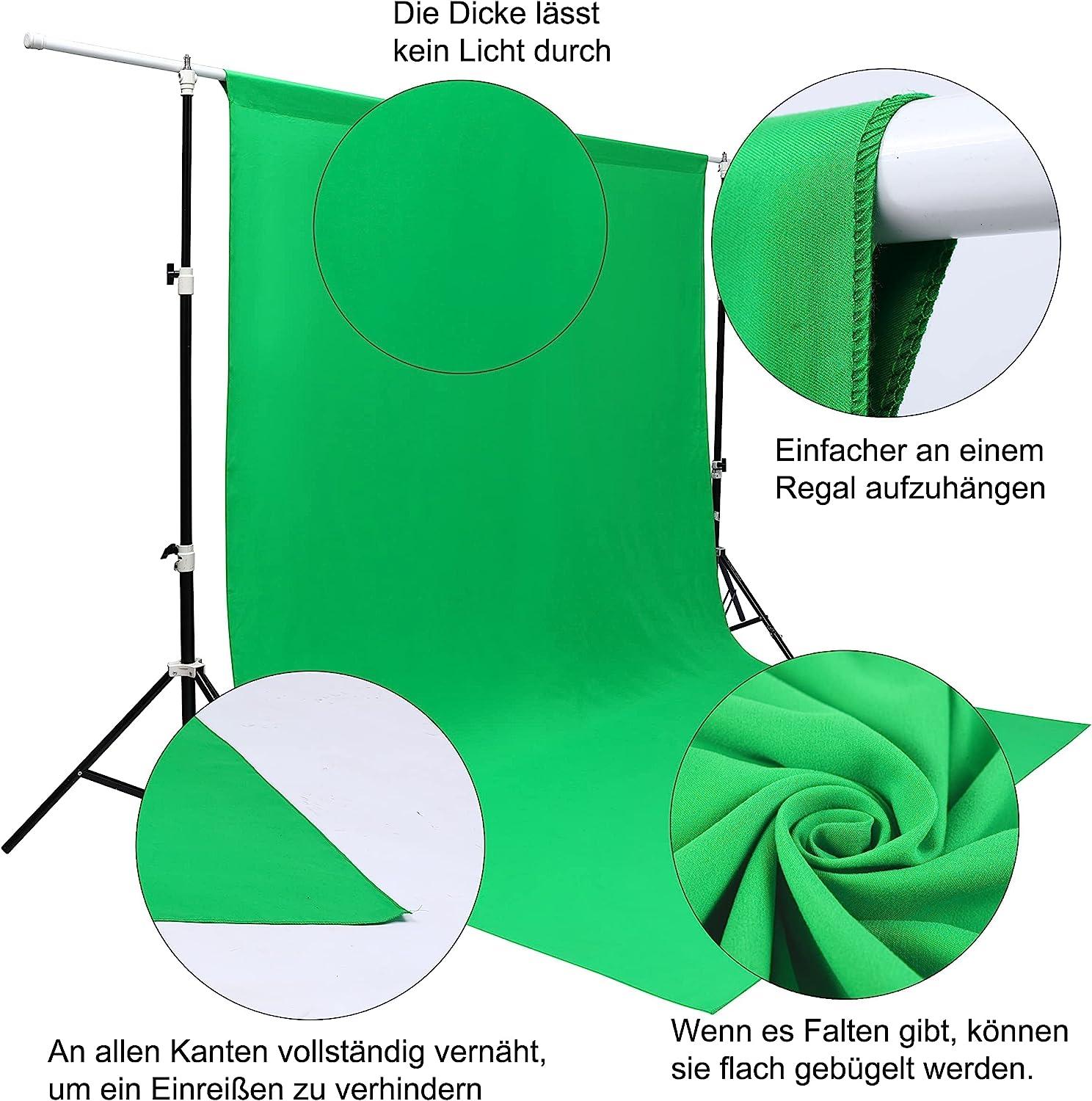 Nền xanh, Phông nền 3×1m, Phông nền Studio chụp ảnh, Phông nền chụp ảnh màn hình xanh di động có thể gập lại bằng polyester, để chụp ảnh, truyền hình, quay video