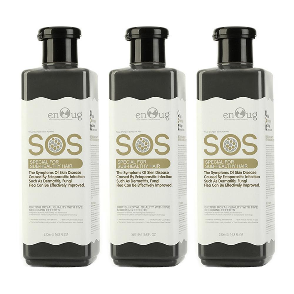 Sữa Tắm Sos Cho Chó Mèo Giúp Phục Hồi, Bảo Vệ, Ngăn Ngừa Viêm Lông Da Chai 530Ml Màu Đen