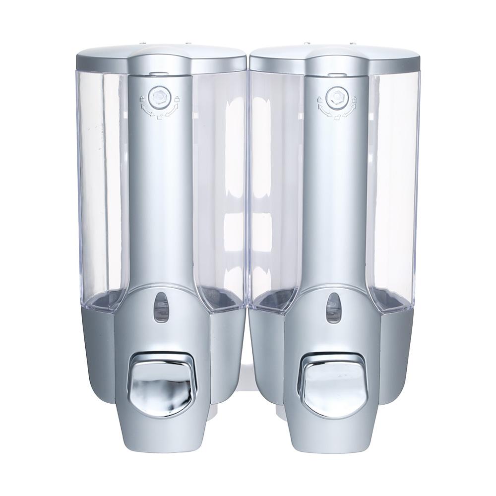 Máy rút xà phòng 2 ngăn treo tường, máy xịt xà phòng