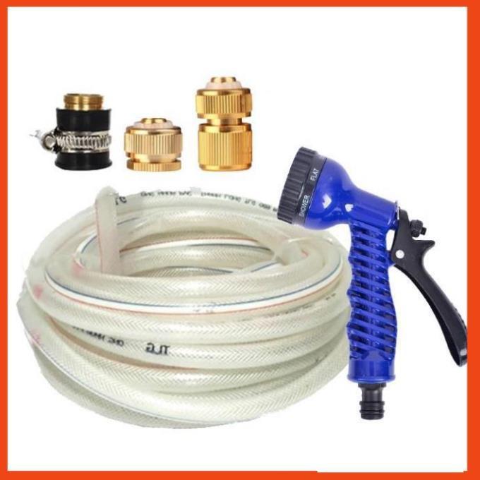 Bộ dây tăng áp 3 lần vòi xịt nước rửa xe, tưới cây loại 3-5m 206843