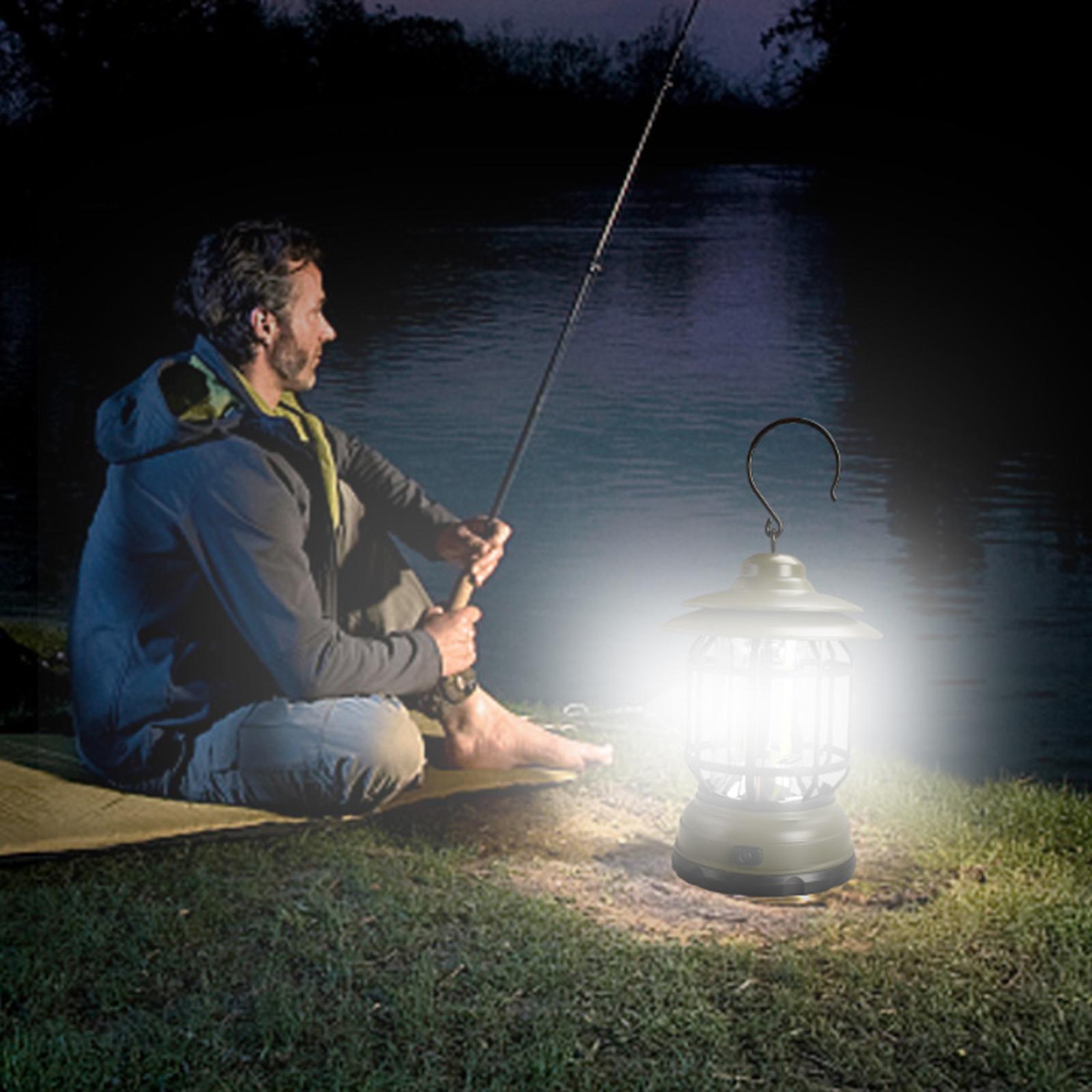 Outdoor Retro Campsite Lantern Camping Light Portable LED Emergency Lamp