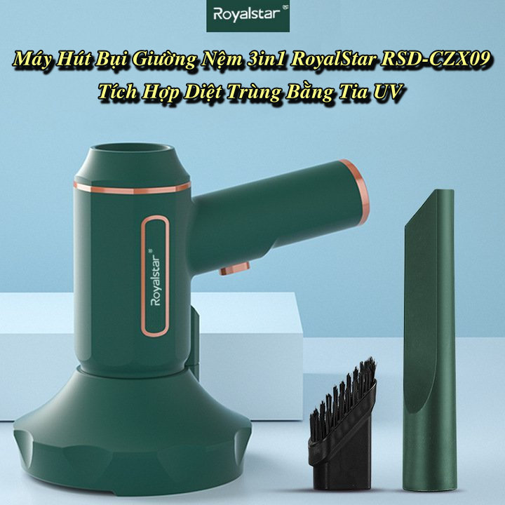 Máy Hút Bụi Giường Nệm 3in1 RoyalStar RSD-CZX09 Diệt Khuẩn Tia UV Thông Minh - Home and Garden