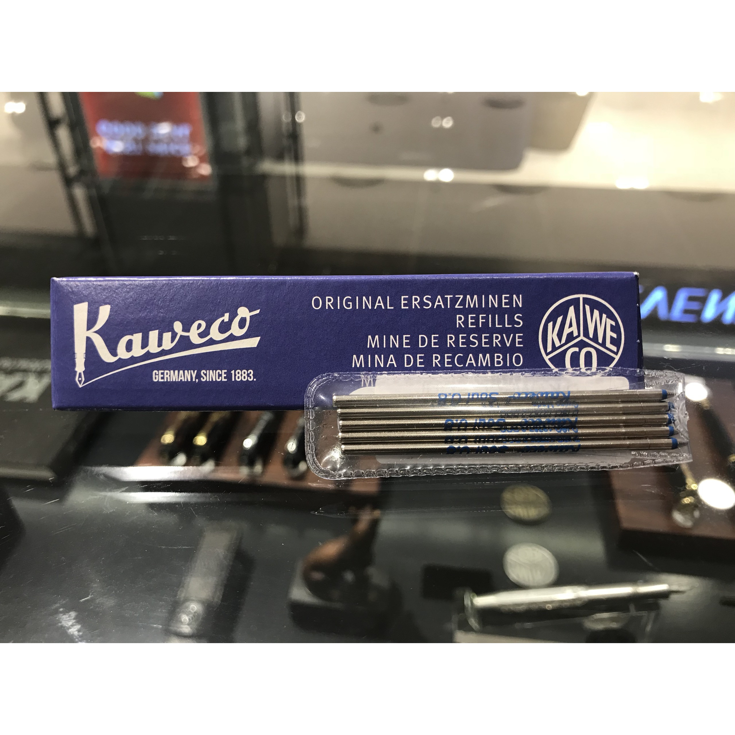 set ruột bi 5 Kaweco màu xanh 1.2