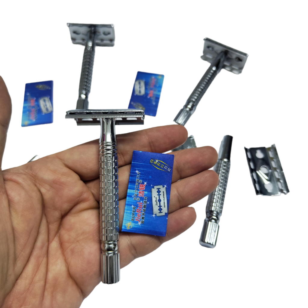 Dao Cạo Râu Cán Tháo Rời Chất Lượng Cao Hàng Bóc Hộp