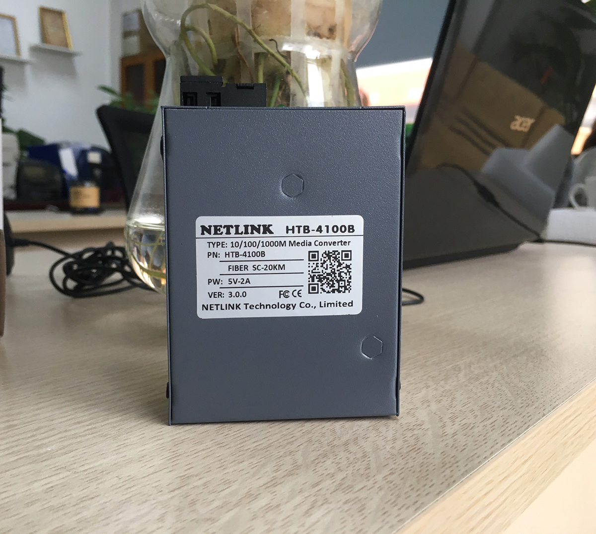 Bộ chuyển đổi quang điện Gigabit 10/100/1000M Converter Netlink HTB-4100A\B - Hàng nhập khẩu