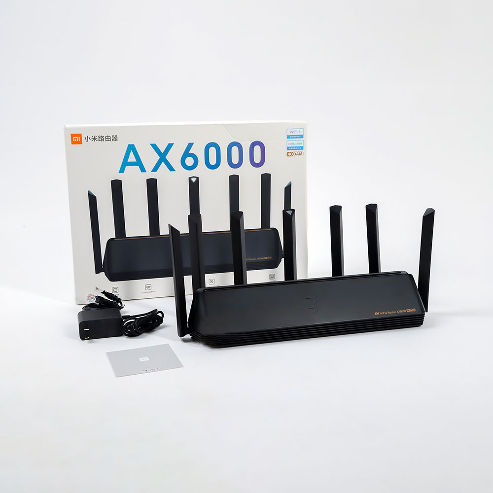 Bộ phát Wifi Router Xiaomi AX6000 AIoT băng tần kép Wifi 6 6000Mbps hỗ trợ Mesh hỗ trợ kết nối 248 thiết bị - Hàng nhập khẩu