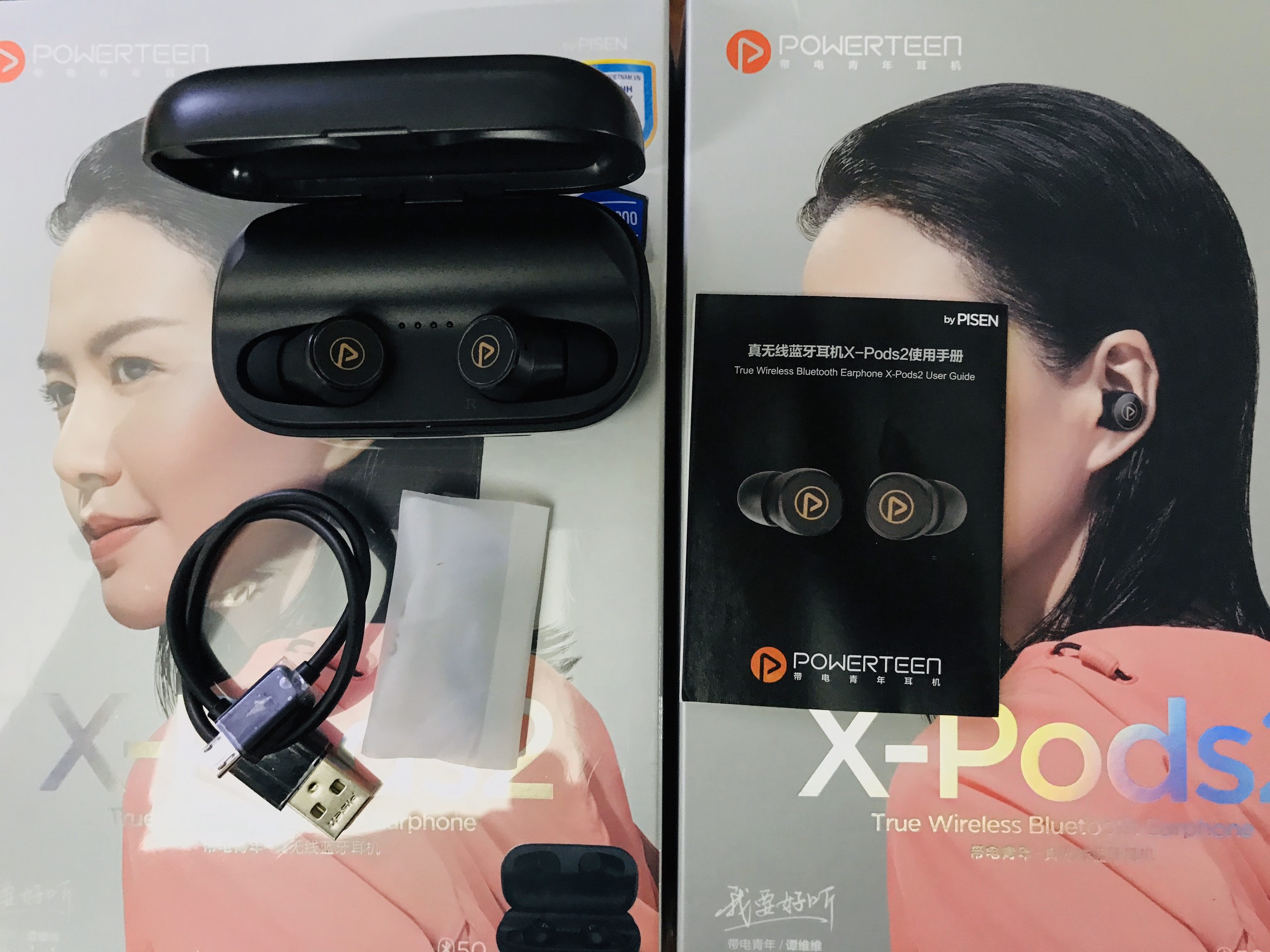 Tai nghe không dây Pisen True Wireless X-Pods 2_ Hàng chính hãng