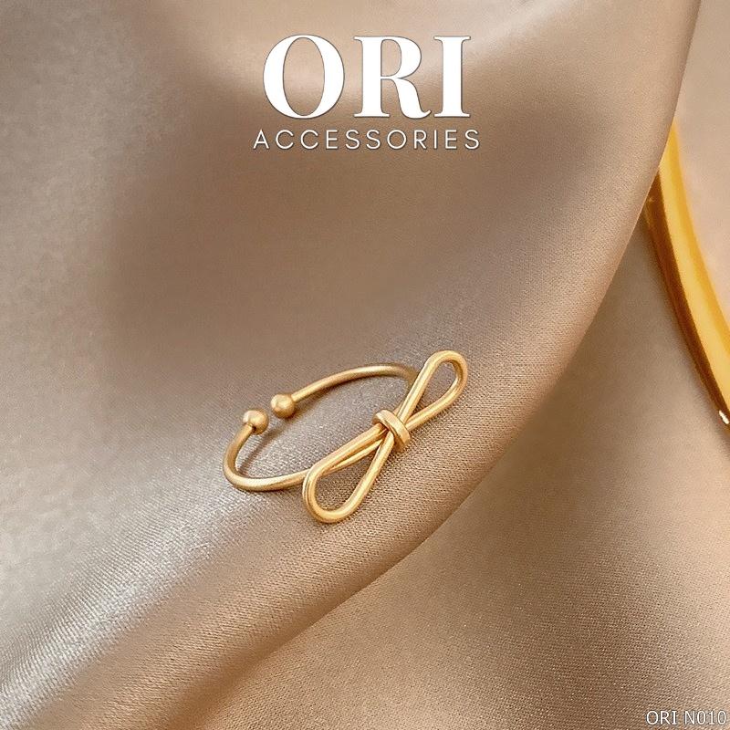 Nhẫn nữ Freesize hình nơ Emma đơn giản tinh tế ORI ACCESSORIES N010