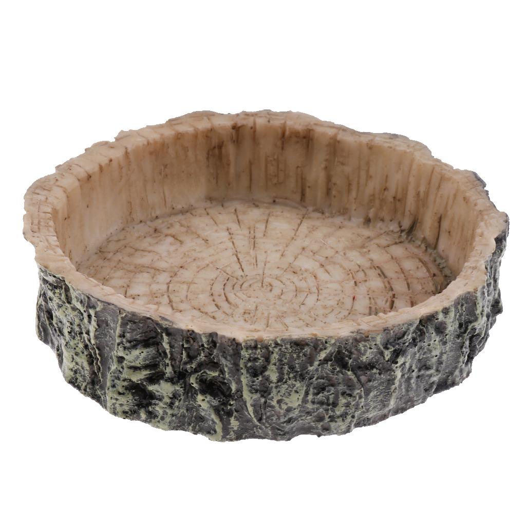 2X Reptile Food and Water Dish Mini Corner Feeding Bowl Reptile Supplies Type 2