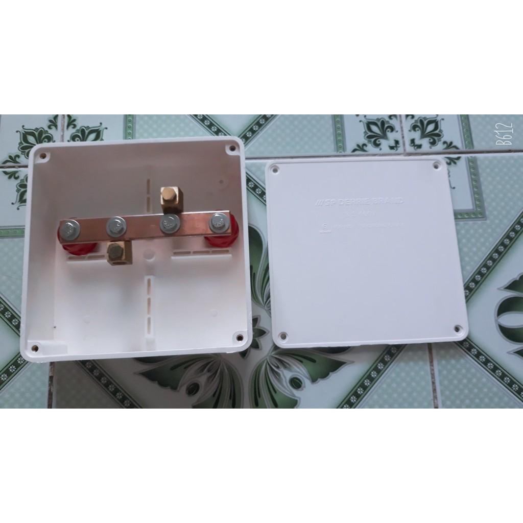 Thanh cái tiếp địa đồng đỏ 30x4x130 + gối đỡ