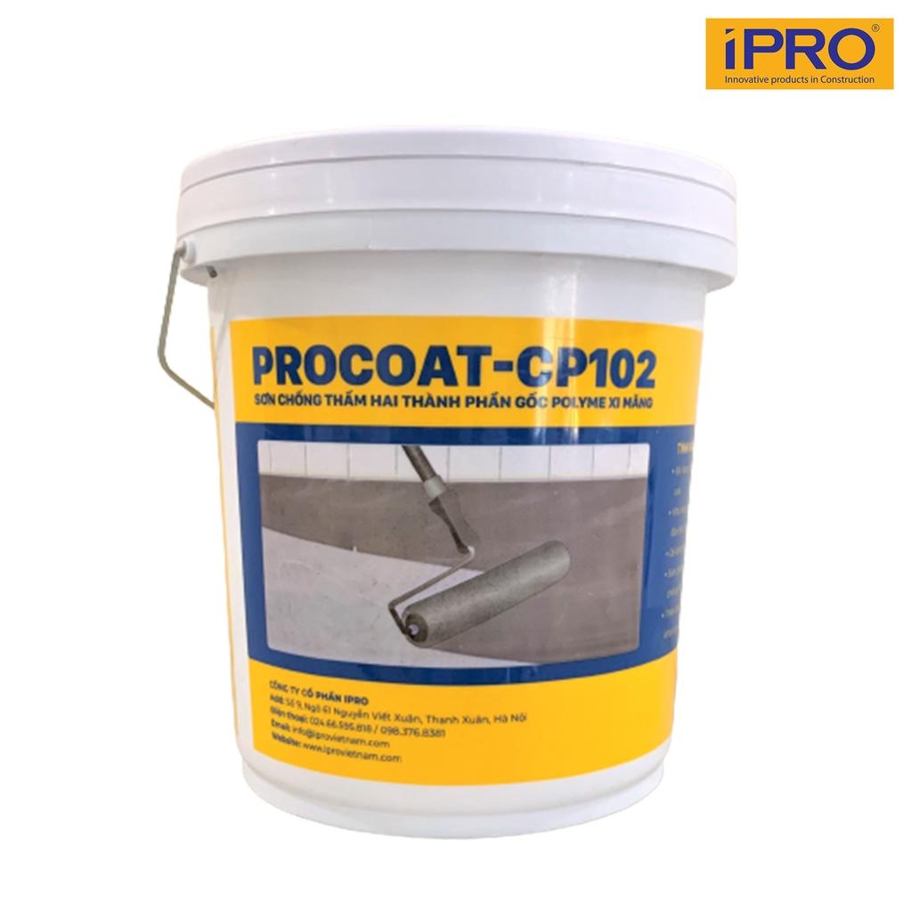 PROCOAT-CP102 (Bộ 11kg), Sơn Chống thấm hai thành phần gôc Polyme Xi măng