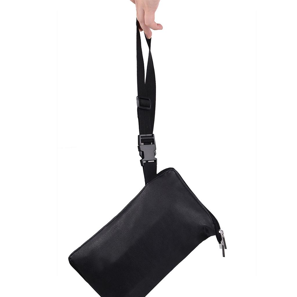 Multi Pocket Cosmetic Makeup Brushes Holder, Brushes Organizer PU Apron Bag Artist Belt Strap Make up Bag Holder