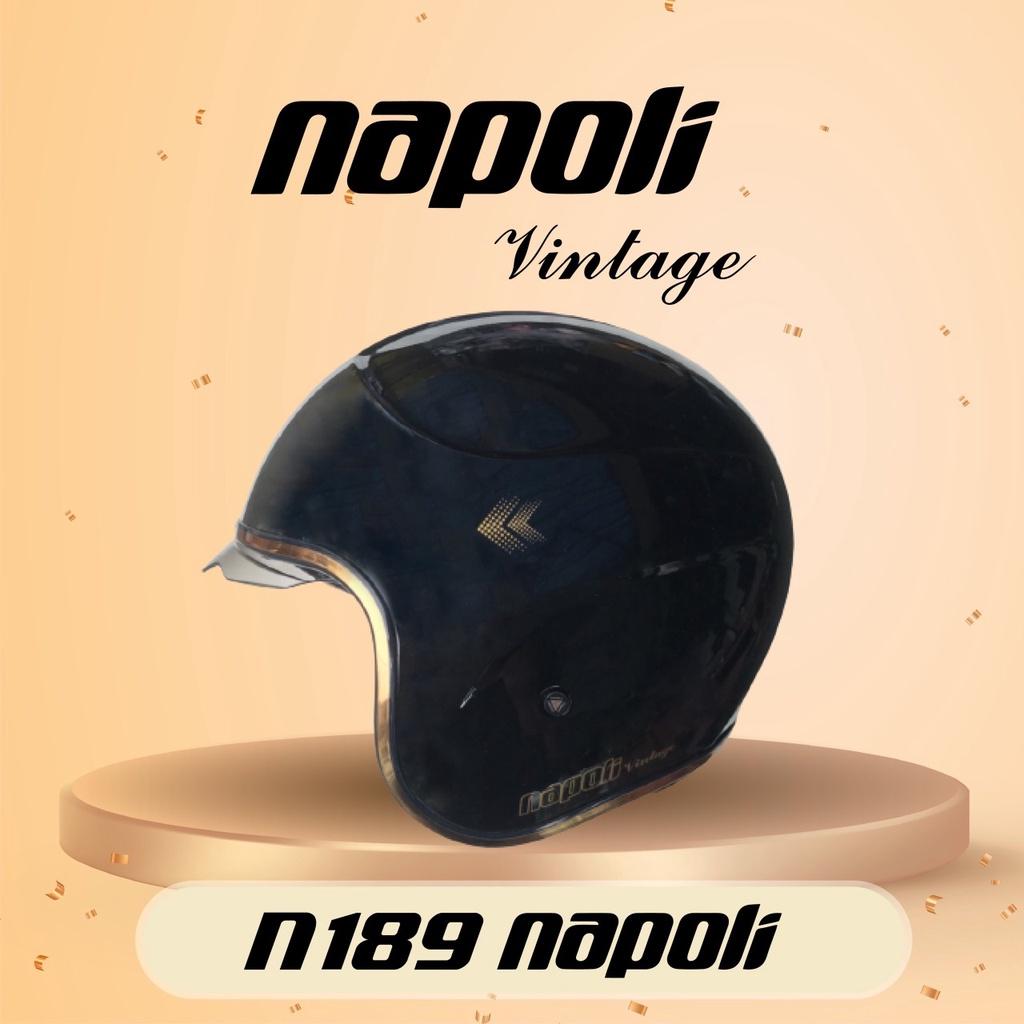 Mũ Bảo Hiểm 3/4 Napoli N189 Kính Âm Freesize ( Đủ Màu )