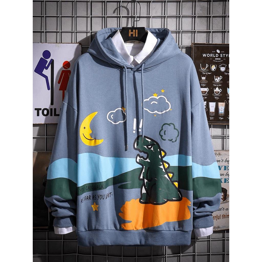ÁO KHOÁC NỈ HODDIES KHỦNG LONG