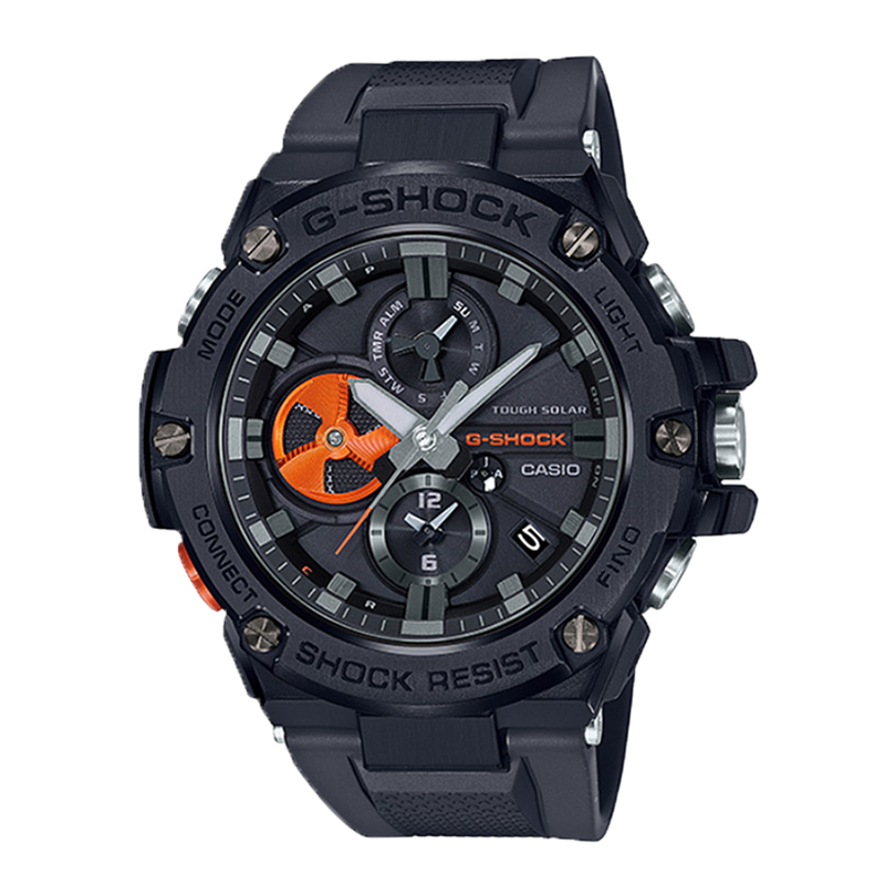 Đồng Hồ Nam Dây Nhựa Casio G-Shock GST-B100B-1A4DR Chính Hãng - Bluetooth - Năng lượng mặt trời - GST-B100B-1A4 G-Steel